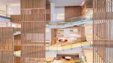 Singapore Innovation Center - interior stair case design